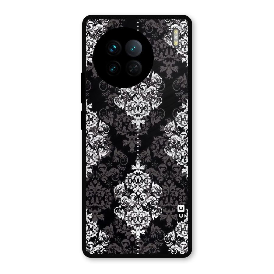 Beautiful Grey Pattern Metal Back Case for Vivo X90