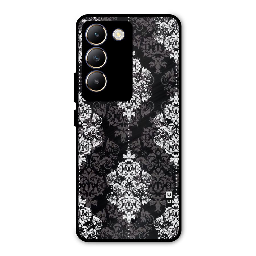 Beautiful Grey Pattern Metal Back Case for Vivo Y200e