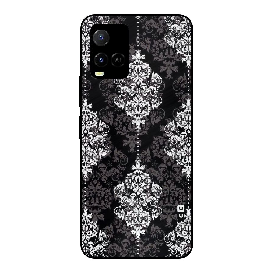 Beautiful Grey Pattern Metal Back Case for Vivo Y21A