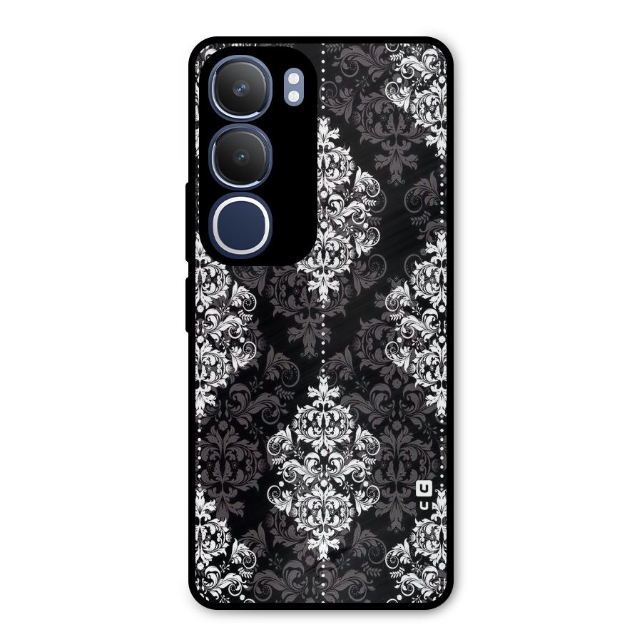 Beautiful Grey Pattern Metal Back Case for Vivo Y29