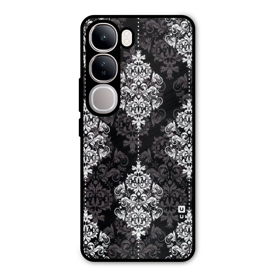 Beautiful Grey Pattern Metal Back Case for Vivo Y300