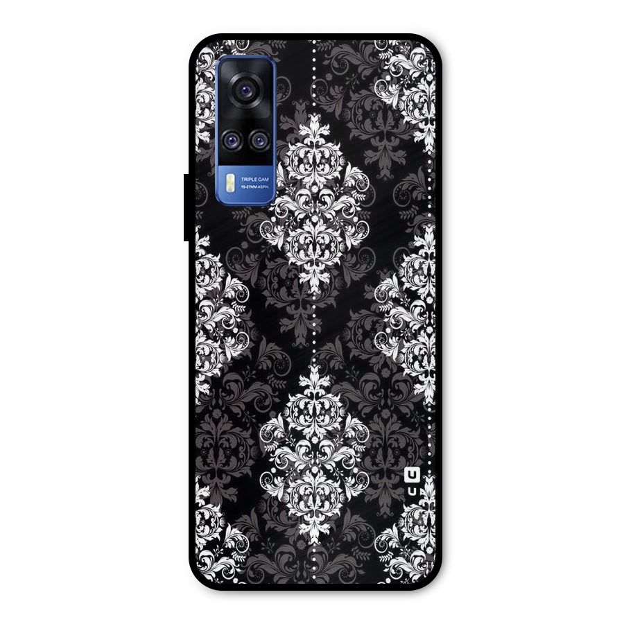 Beautiful Grey Pattern Metal Back Case for Vivo Y31