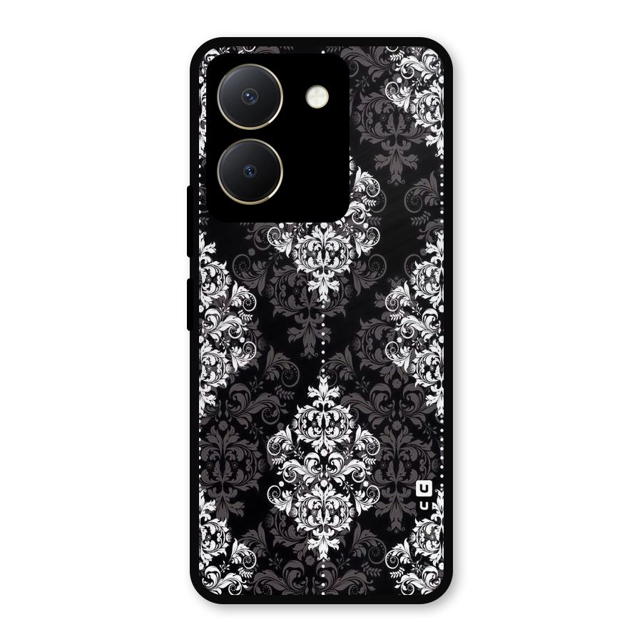 Beautiful Grey Pattern Metal Back Case for Vivo Y36