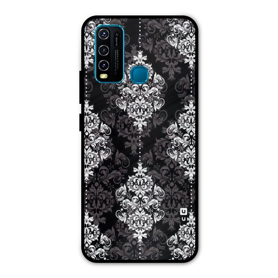 Beautiful Grey Pattern Metal Back Case for Vivo Y50
