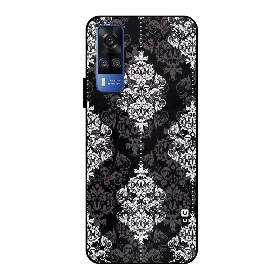 Beautiful Grey Pattern Metal Back Case for Vivo Y51