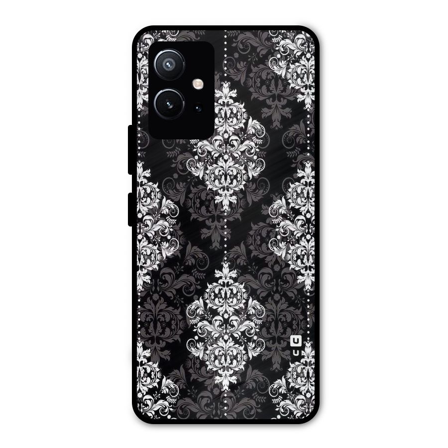 Beautiful Grey Pattern Metal Back Case for Vivo Y75 5G