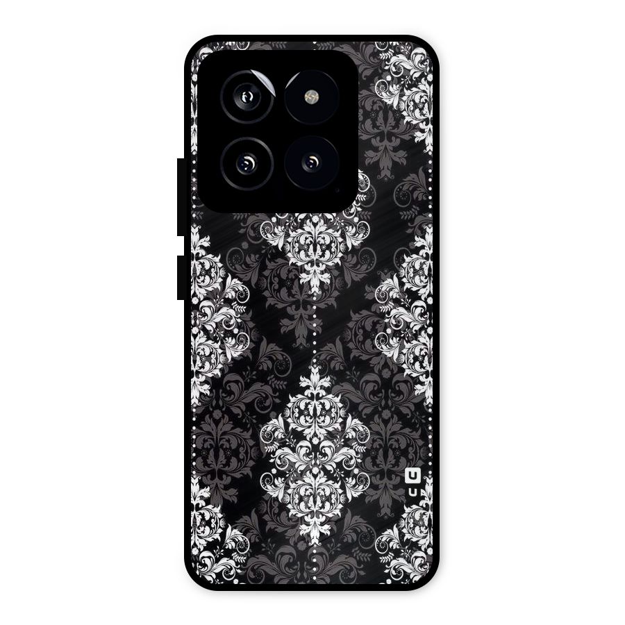 Beautiful Grey Pattern Metal Back Case for Xiaomi 14