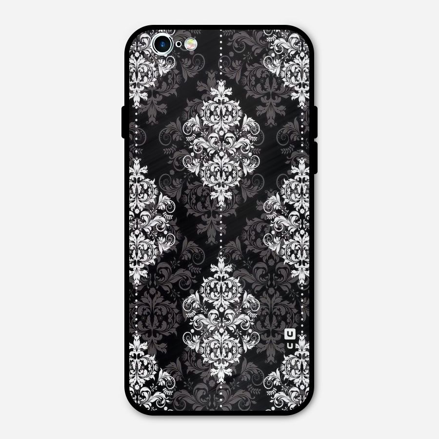 Beautiful Grey Pattern Metal Back Case for iPhone 6 6s