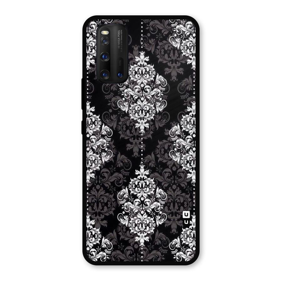 Beautiful Grey Pattern Metal Back Case for iQOO 3