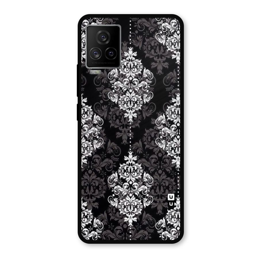 Beautiful Grey Pattern Metal Back Case for iQOO 7 Legend 5G