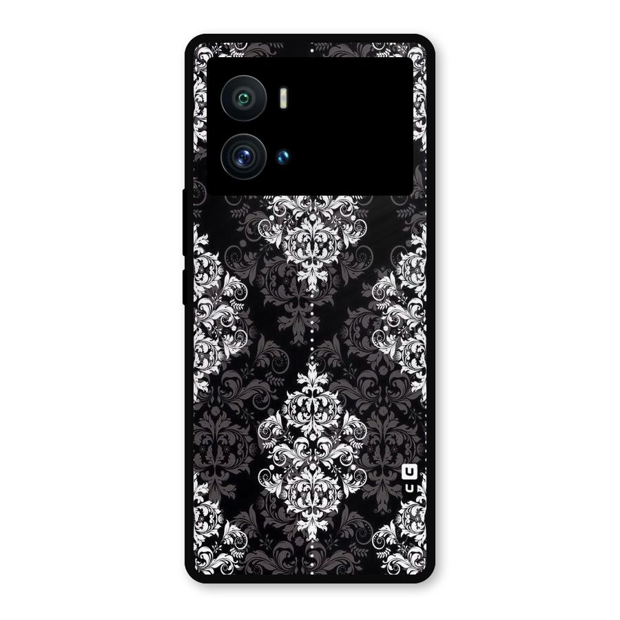 Beautiful Grey Pattern Metal Back Case for iQOO 9 Pro
