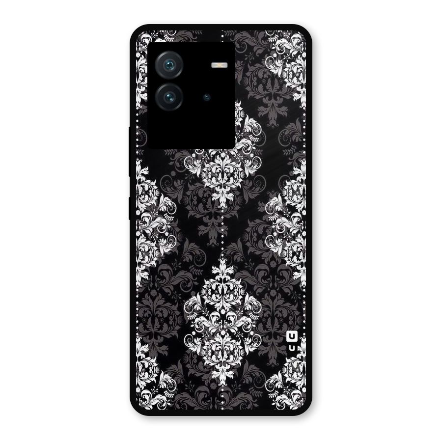 Beautiful Grey Pattern Metal Back Case for iQOO Neo 6 5G