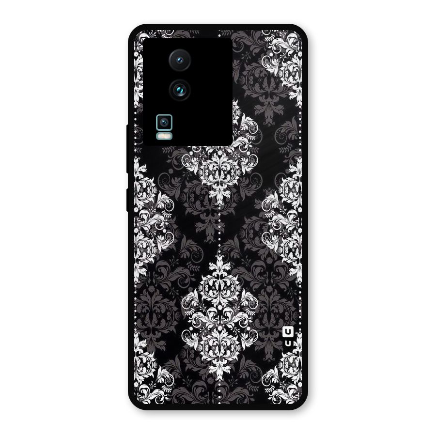 Beautiful Grey Pattern Metal Back Case for iQOO Neo 7