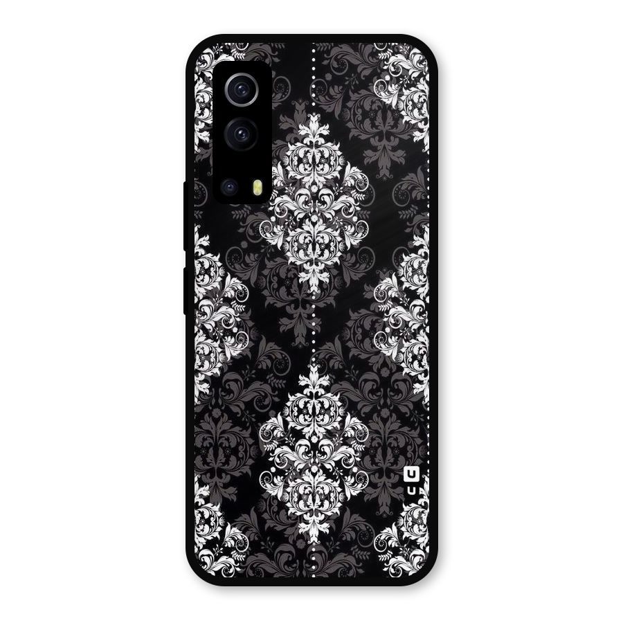 Beautiful Grey Pattern Metal Back Case for iQOO Z3