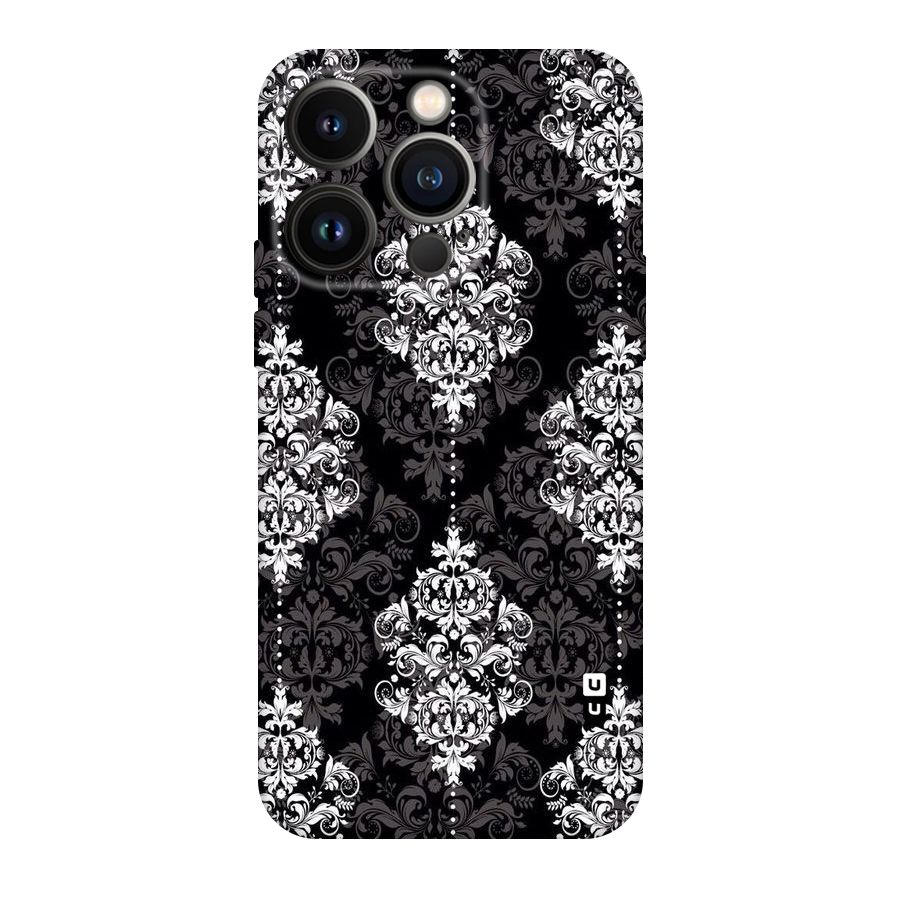 Beautiful Grey Pattern Original Polycarbonate Back Case for iPhone 14 Pro