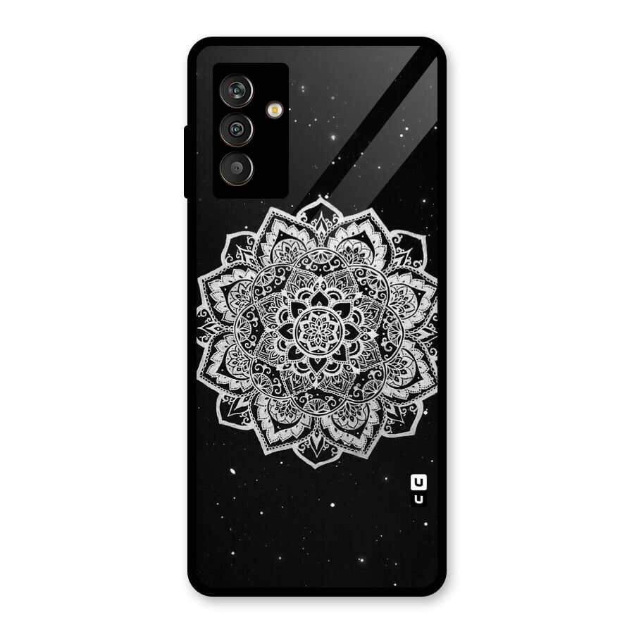 Beautiful Mandala Design Glass Back Case for Galaxy M13