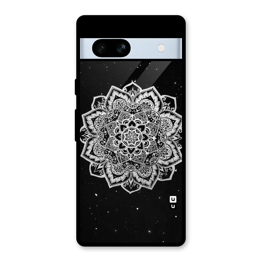 Beautiful Mandala Design Glass Back Case for Google Pixel 7a