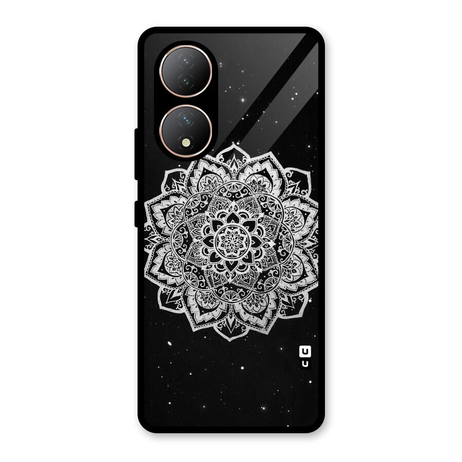 Beautiful Mandala Design Glass Back Case for Vivo Y100A