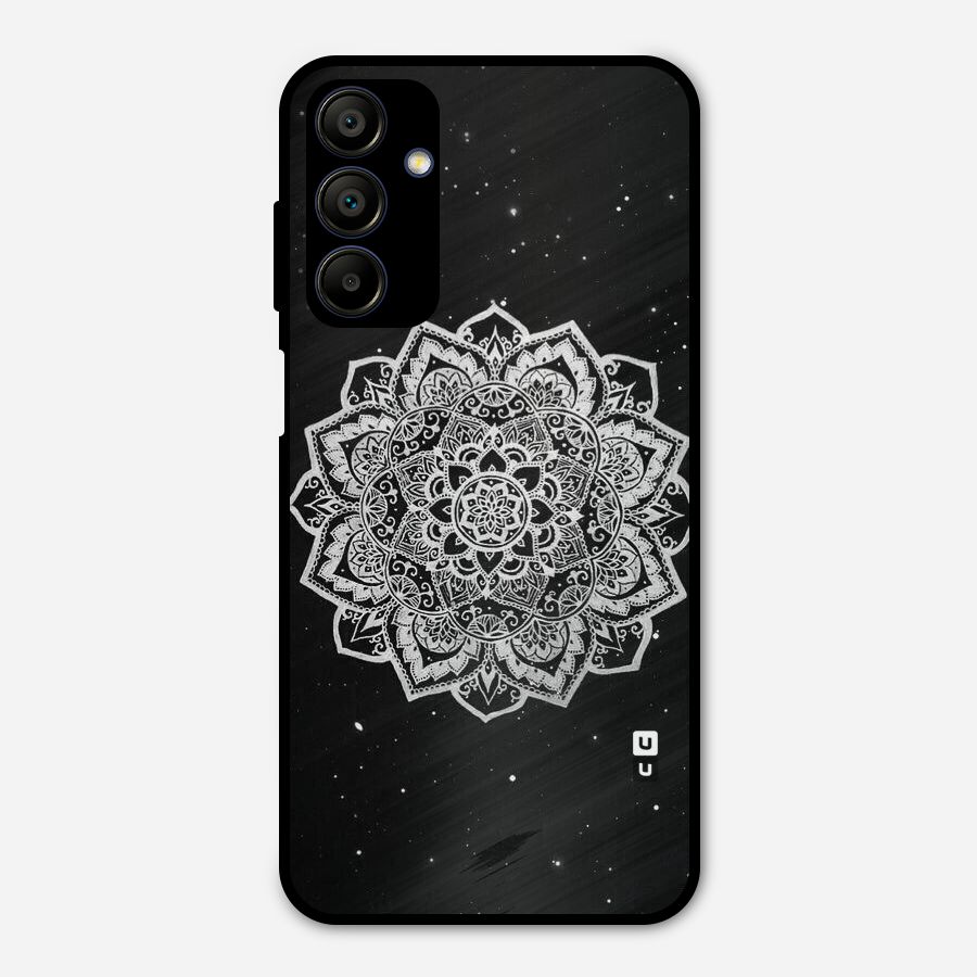 Beautiful Mandala Design Metal Back Case for Galaxy A15 5G