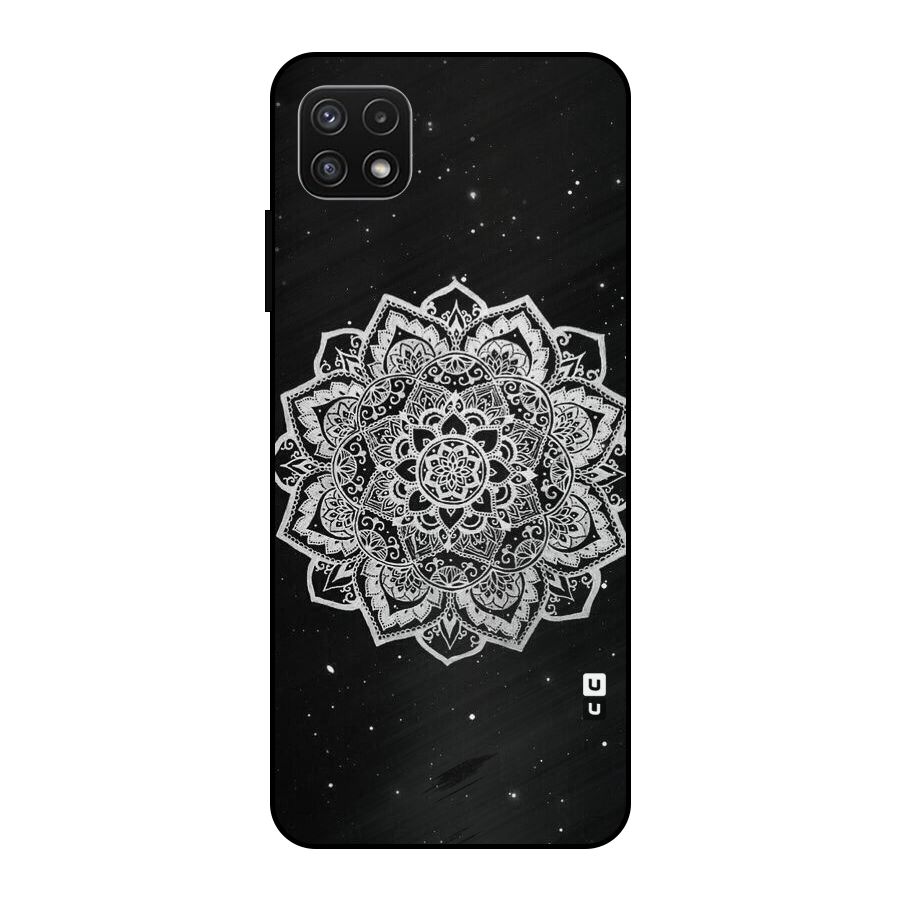 Beautiful Mandala Design Metal Back Case for Galaxy A22 5G