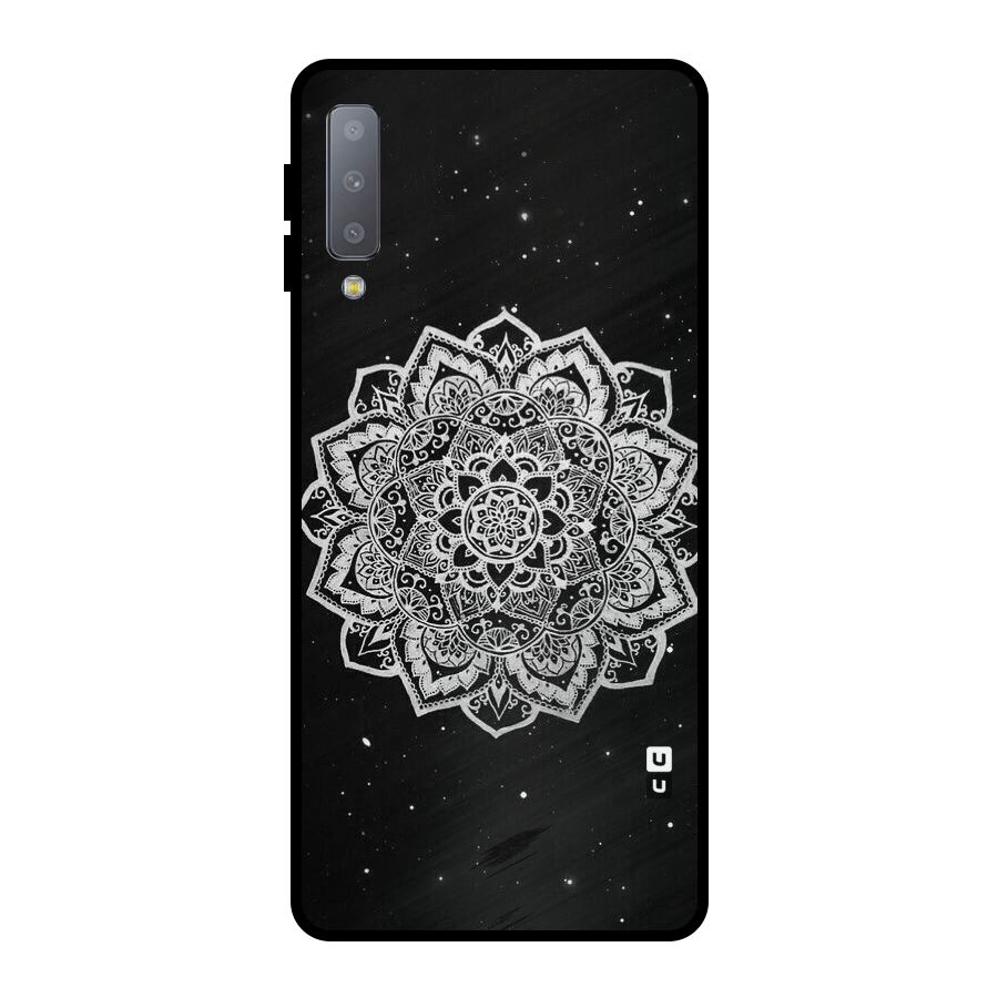 Beautiful Mandala Design Metal Back Case for Galaxy A7 (2018)