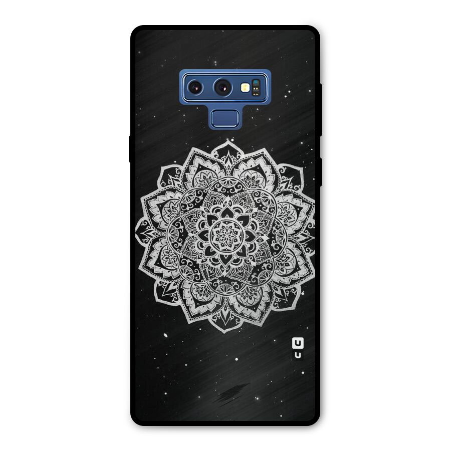 Beautiful Mandala Design Metal Back Case for Galaxy Note 9