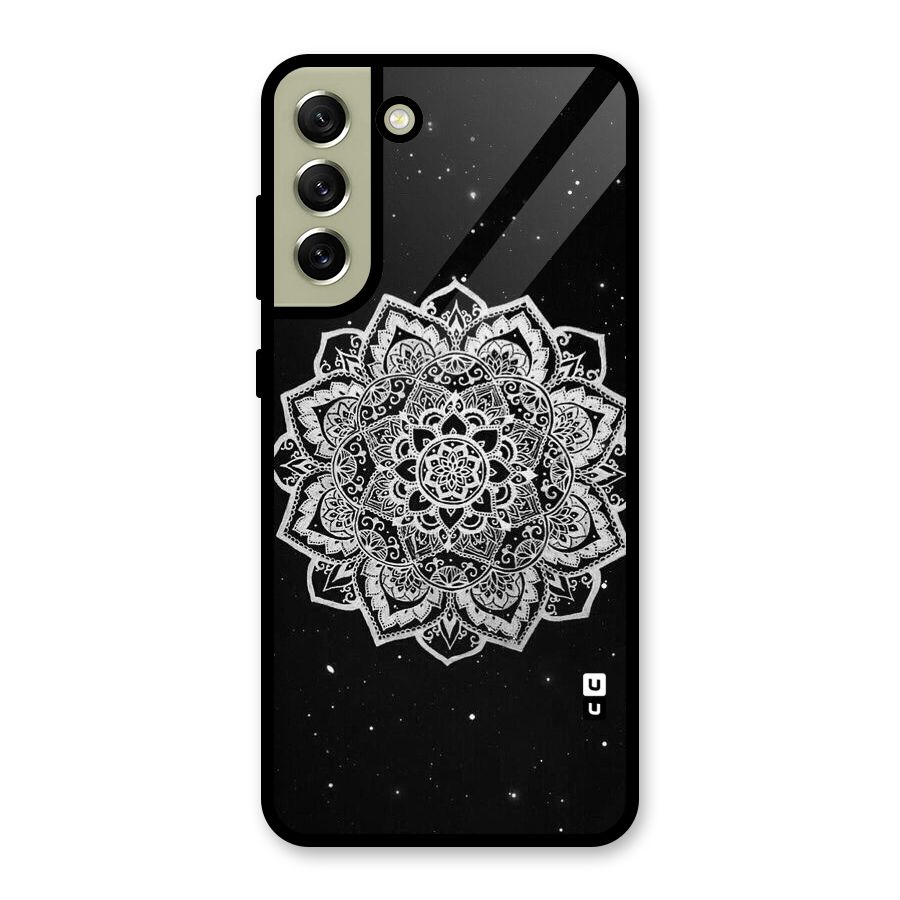 Beautiful Mandala Design Metal Back Case for Galaxy S21 FE 5G (2023)