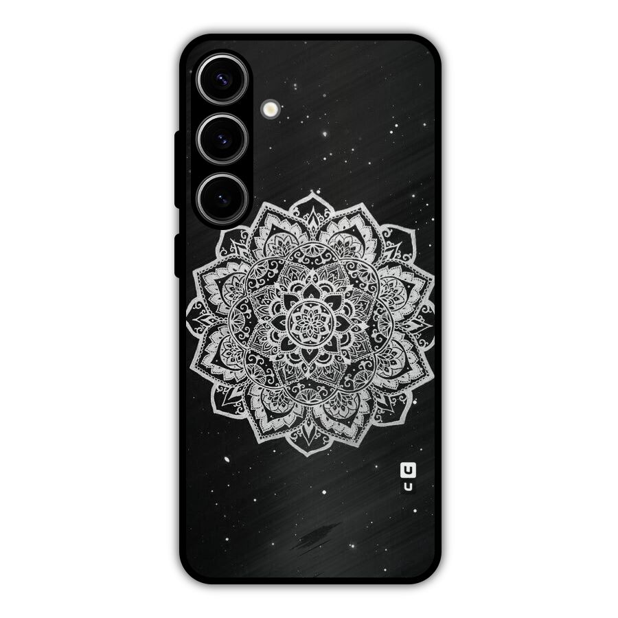 Beautiful Mandala Design Metal Back Case for Galaxy S24 Plus