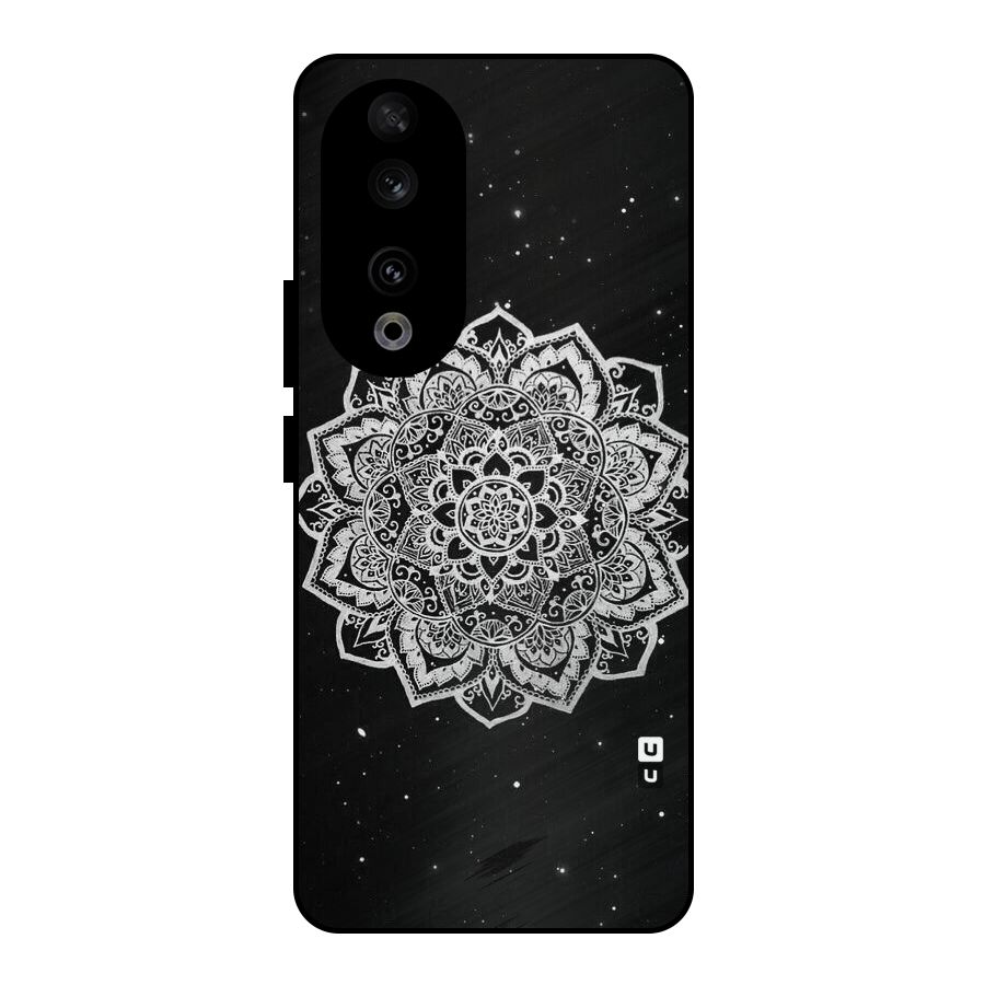 Beautiful Mandala Design Metal Back Case for Honor 90