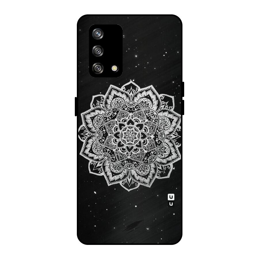 Beautiful Mandala Design Metal Back Case for Oppo F19