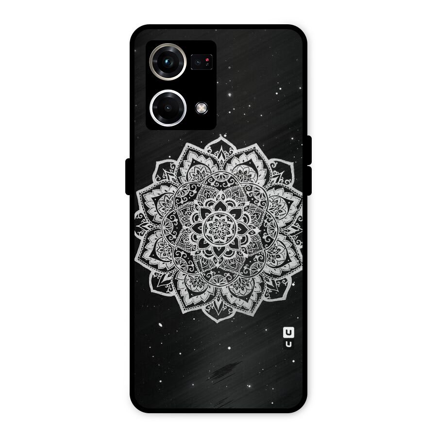Beautiful Mandala Design Metal Back Case for Oppo F21s Pro 4G