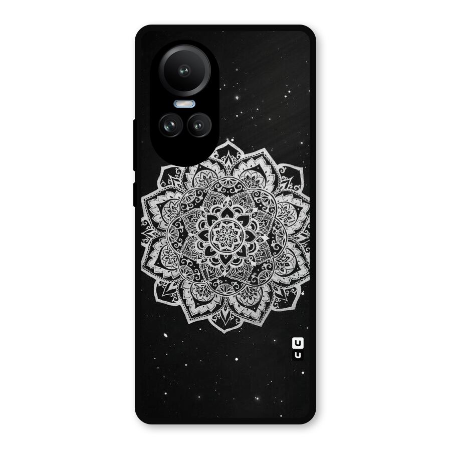 Beautiful Mandala Design Metal Back Case for Oppo Reno10 Pro