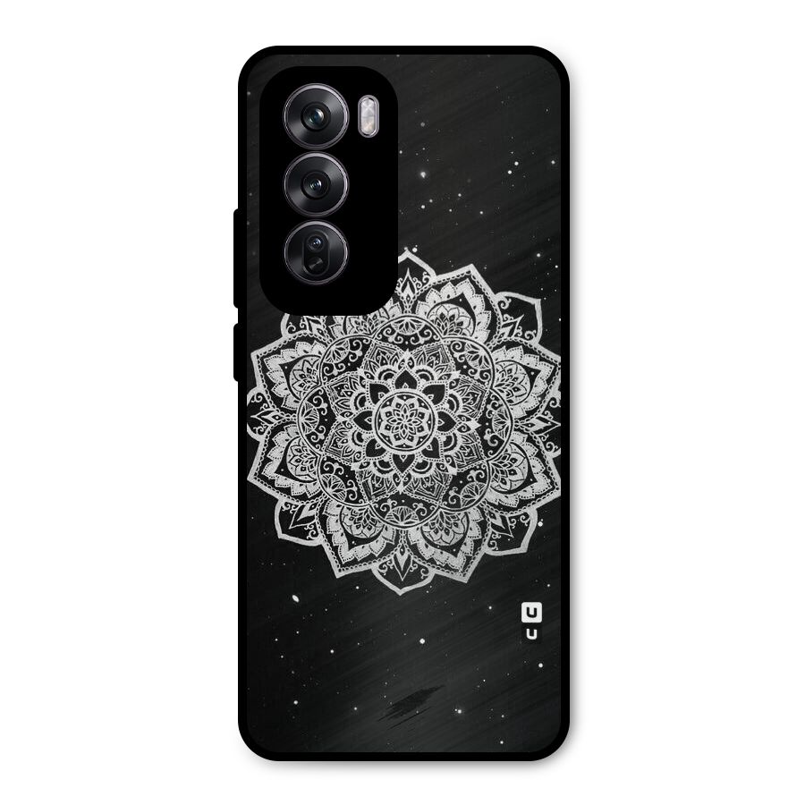 Beautiful Mandala Design Metal Back Case for Oppo Reno12 Pro