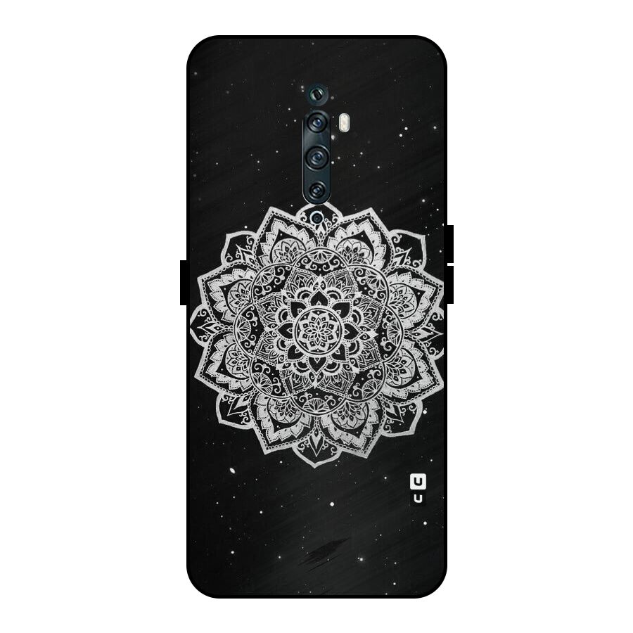 Beautiful Mandala Design Metal Back Case for Oppo Reno2 F
