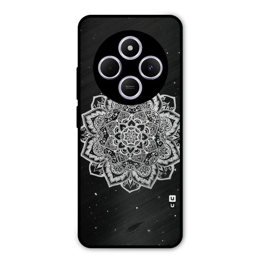 Beautiful Mandala Design Metal Back Case for Poco C75 5G