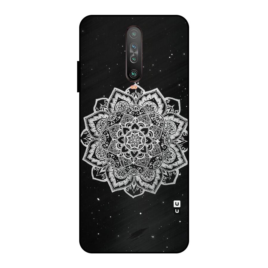Beautiful Mandala Design Metal Back Case for Poco X2
