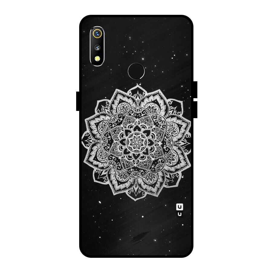Beautiful Mandala Design Metal Back Case for Realme 3i