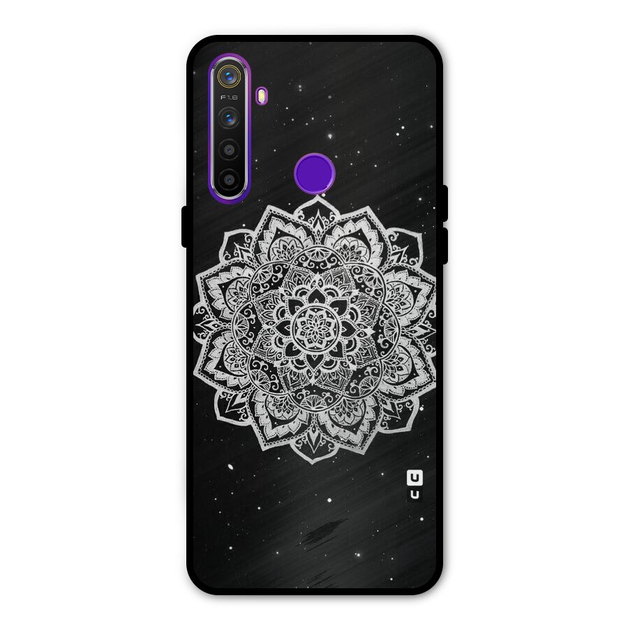 Beautiful Mandala Design Metal Back Case for Realme 5