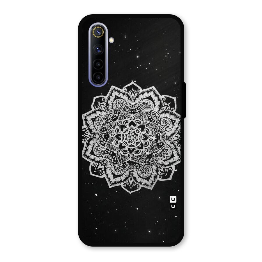 Beautiful Mandala Design Metal Back Case for Realme 6