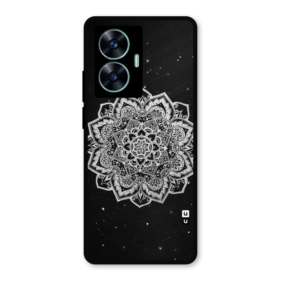 Beautiful Mandala Design Metal Back Case for Realme C55