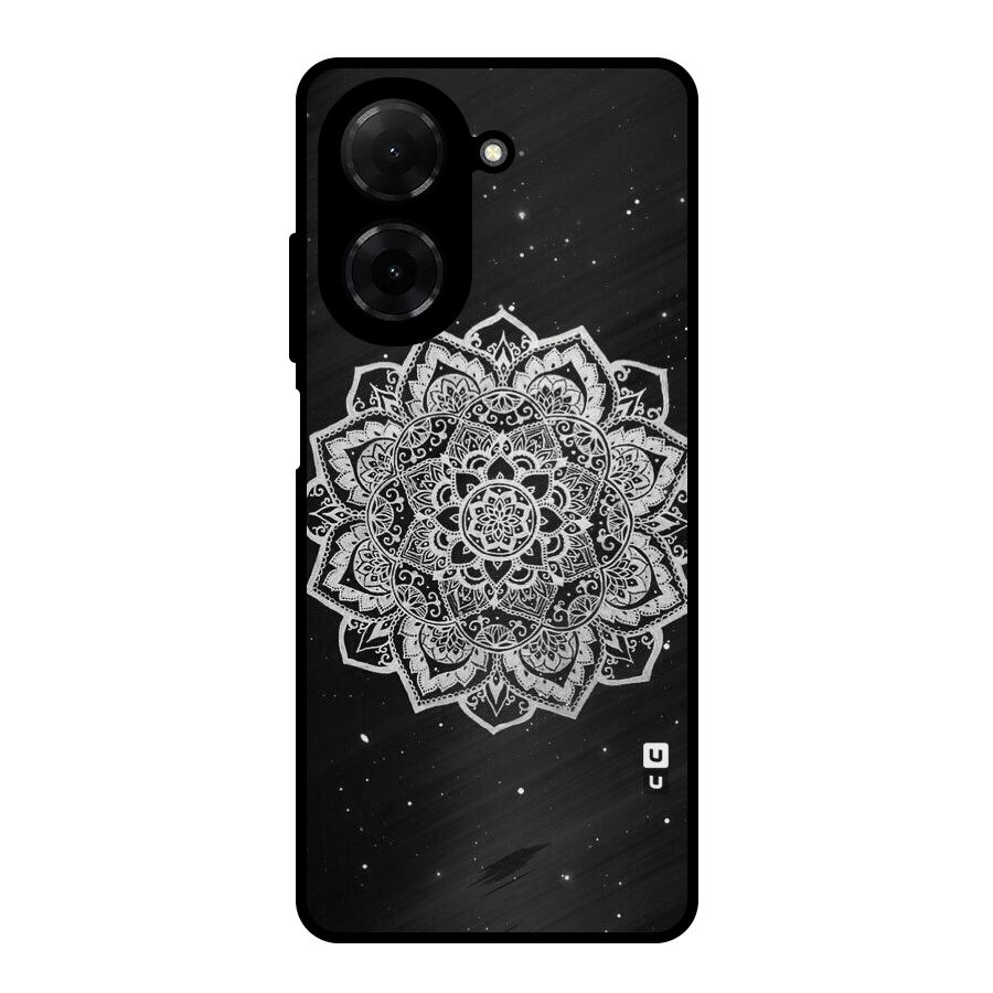 Beautiful Mandala Design Metal Back Case for Redmi A5 4G