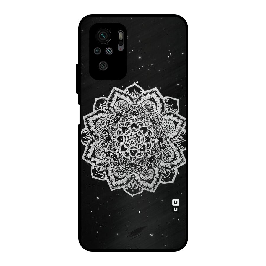 Beautiful Mandala Design Metal Back Case for Redmi Note 10