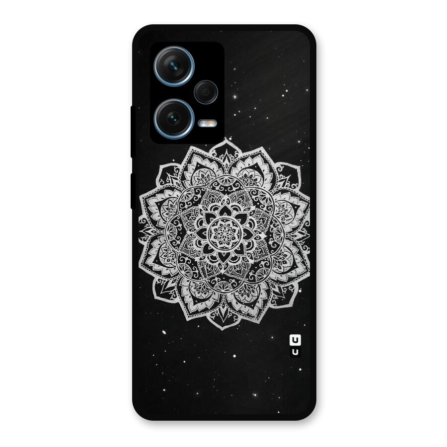 Beautiful Mandala Design Metal Back Case for Redmi Note 12 Pro Plus 5G