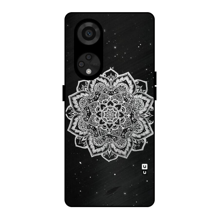 Beautiful Mandala Design Metal Back Case for Reno8 T 5G