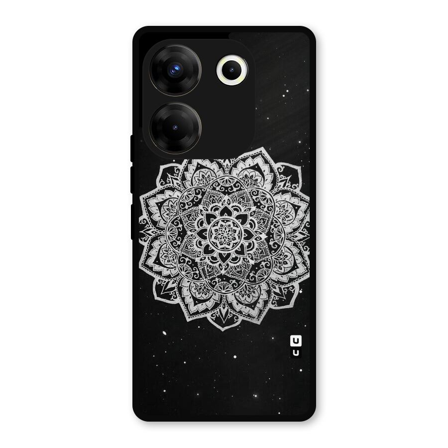 Beautiful Mandala Design Metal Back Case for Tecno Camon 20
