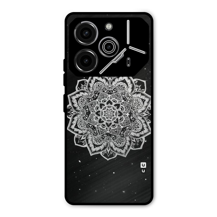Beautiful Mandala Design Metal Back Case for Tecno Pova 6 Pro