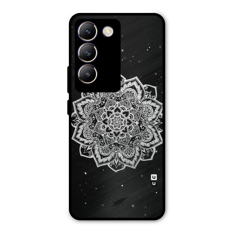 Beautiful Mandala Design Metal Back Case for Vivo T3 5G