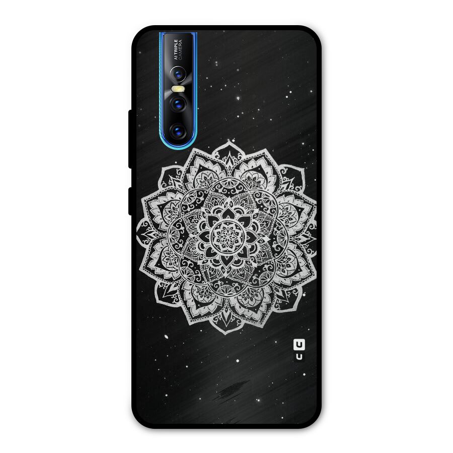 Beautiful Mandala Design Metal Back Case for Vivo V15 Pro