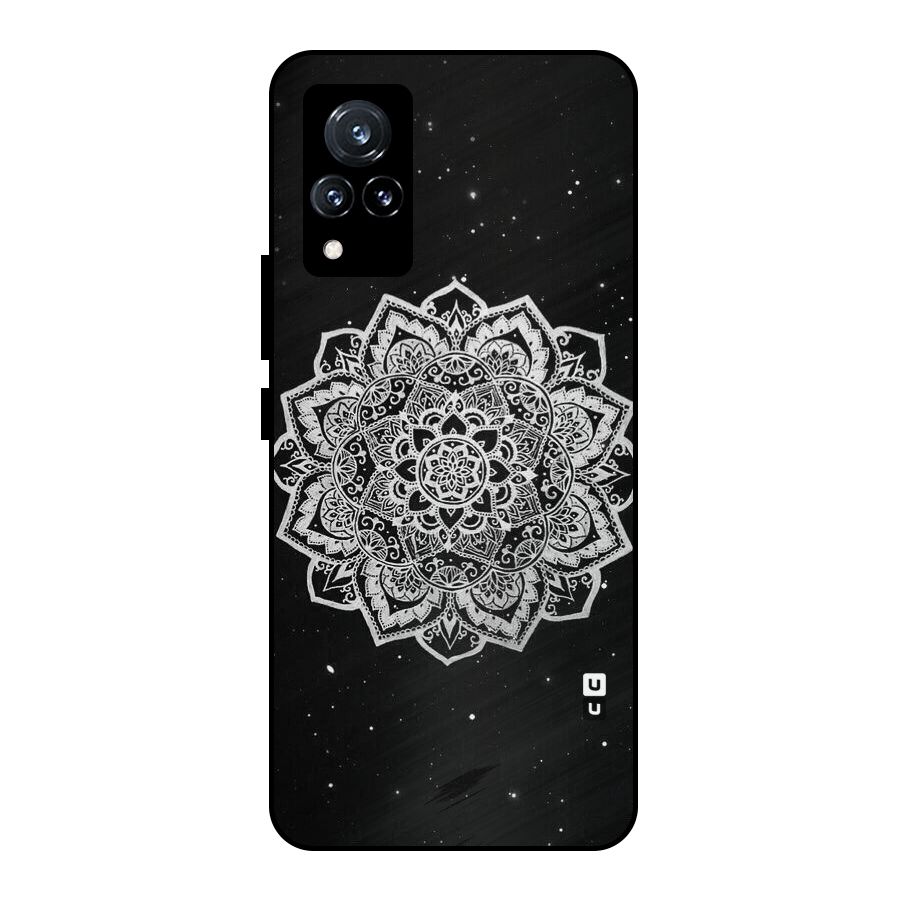 Beautiful Mandala Design Metal Back Case for Vivo V21 5G