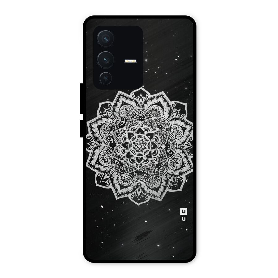Beautiful Mandala Design Metal Back Case for Vivo V23 5G